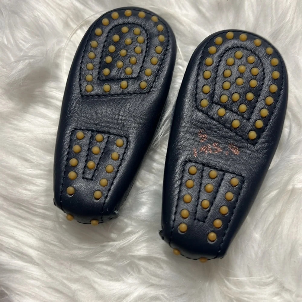 Alanta Moccasin For Babies Size EU 20 US 12-18 Months Blue Leather lining